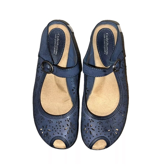 Croft & Barrow Sole (Sense)ability Peep Toe Comfort Clogs Shoes Sz 9 - Picture 6 of 11